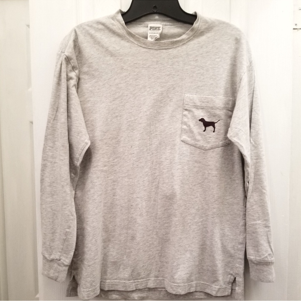 Victoria Secret’s Pink label long sleeve pocket tee XS EUC